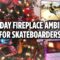 🔥 4K Fireplace Ambience SKATEBOARD SCENE! (24/7 NO MUSIC) Crackling Fire | Santa Cruz Skateboards